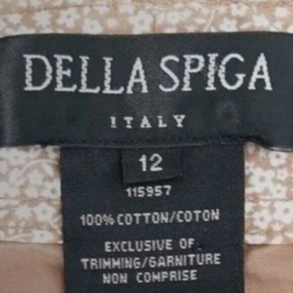 DELLA SPIGA / Italy Casual Skirt Cotton Tan Cargo Pocket Sz 12 - Picture 9 of 9